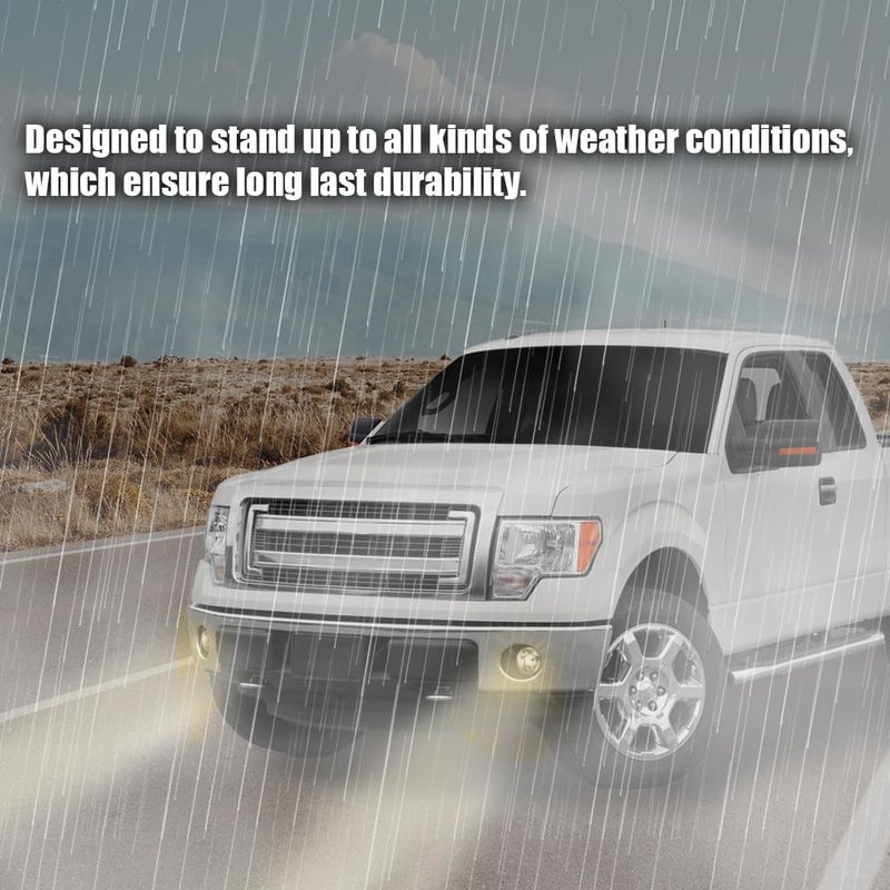 DOTCOM 2PCS 42W Fog Light Assembly, Fit Ford F150 2011 2012 2013 2014,(NOT For SVT Raptor Models), Bumper Driving Lamps, Clear lens, W/Switch/Bracket/Bulbs - Image 3